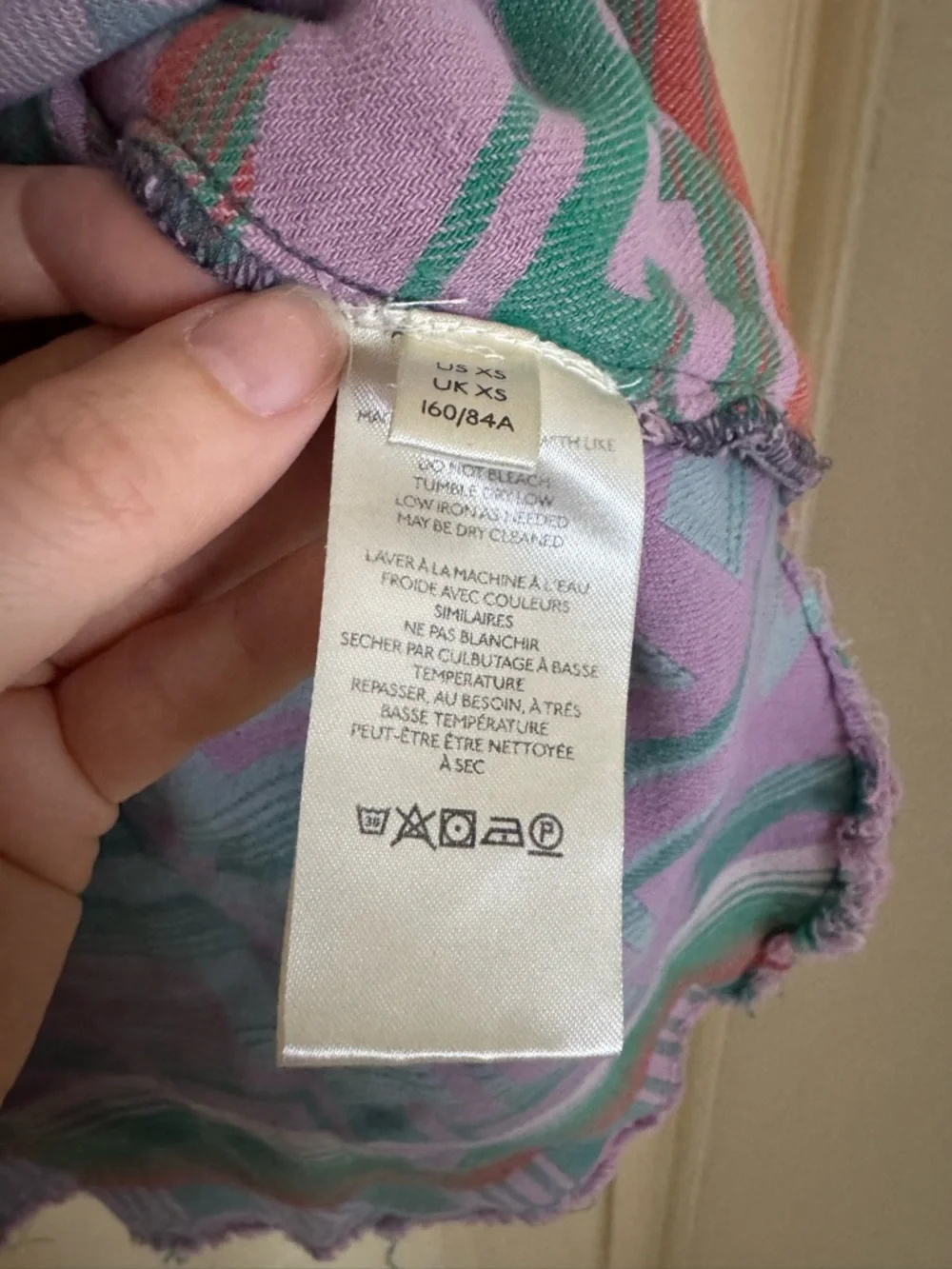 We the Free Free People Lavender Southwestern Pattern Pullover XS - Picture 4 of 6